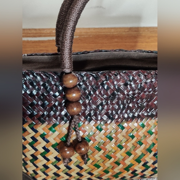 Neutral Boho Style Handwoven Purse - Picture 3 of 4